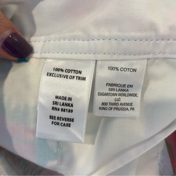 Lilly Pulitzer The Callahan Shorts in Shirley Blue Big Flirt - Picture 5 of 6